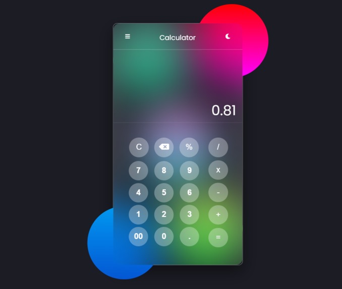 Glass Calculator – screenshot 1