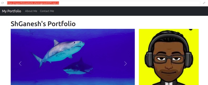 Build and Host a Personal Website using Replit – screenshot 1