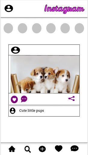 Redesigned Instagram UI – screenshot 1