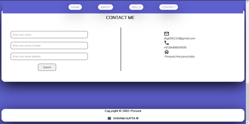 Personal Blog Website – screenshot 2
