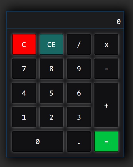 Calculator Project – screenshot 1