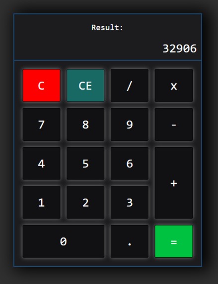 Calculator Project – screenshot 2