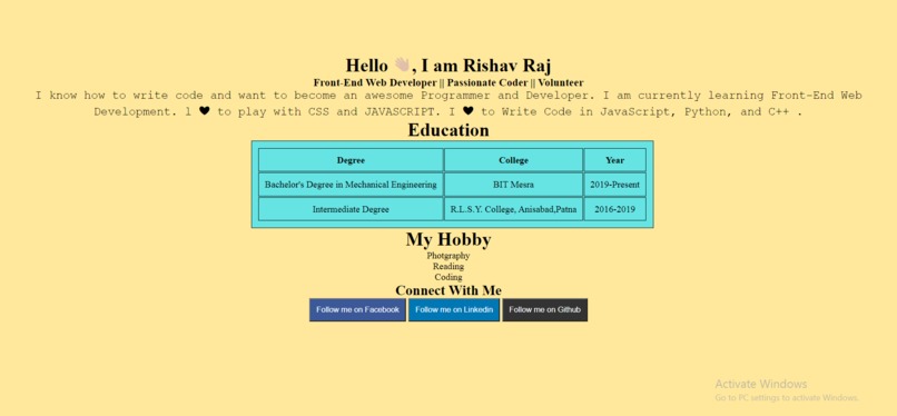 prersonal website starter kit – screenshot 1