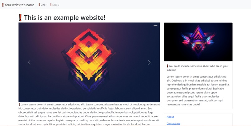 My Bootstrap Starter Kit – screenshot 1