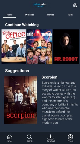 Redesigning Amazon Prime Video – screenshot 1