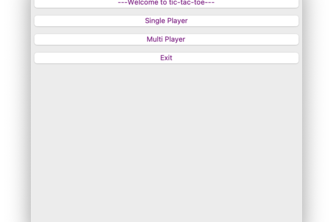 Two Player Game(tic-tac-toe)
