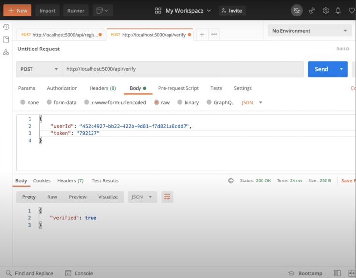 Two Factor Authentication System – screenshot 1