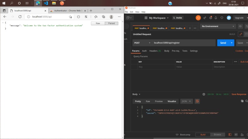 2-fa-auth – screenshot 1