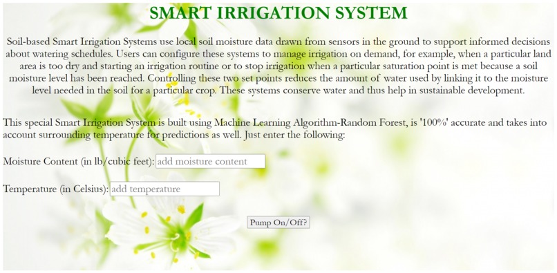 Smart Irrigation System – screenshot 1