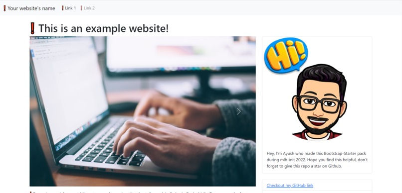 Bootstrap- Starter-Pack – screenshot 1