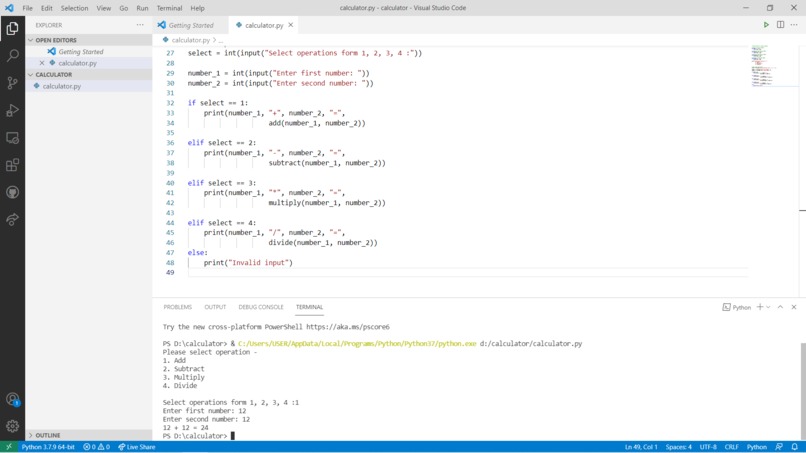 Calculator – screenshot 1