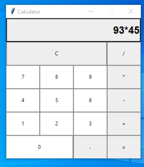 calculator app – screenshot 1