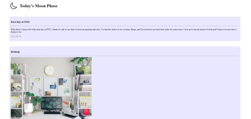 Personal Website using Replit – screenshot 1