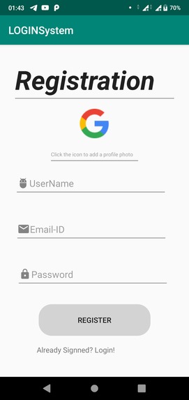  Login-Register-app – screenshot 2
