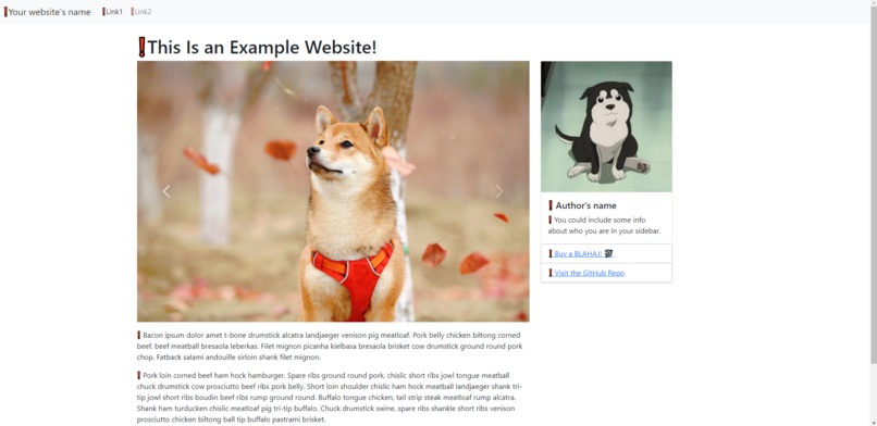Simple Starter Pack for Bootstrap – screenshot 1