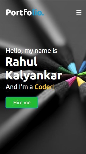 Portfolio Website – screenshot 1