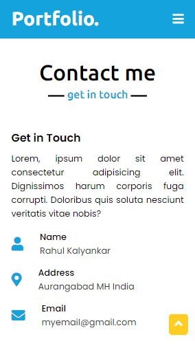 Portfolio Website – screenshot 4