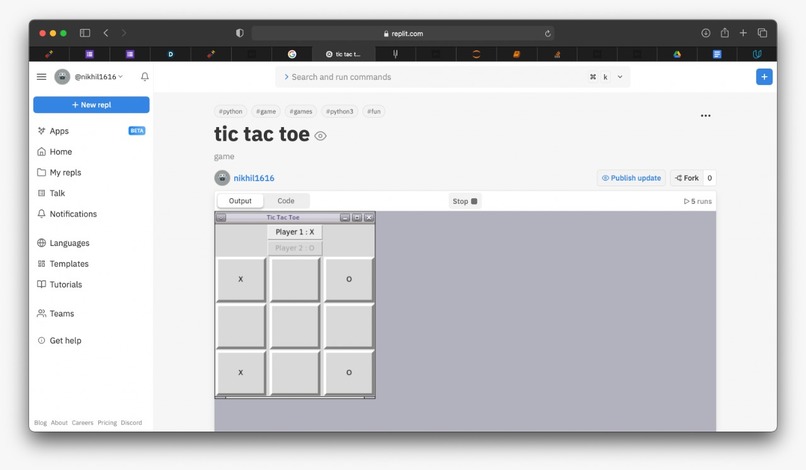 hosting a website – screenshot 1