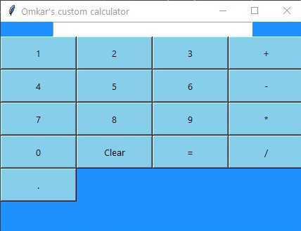Omkar's Custom Calculator | Devpost