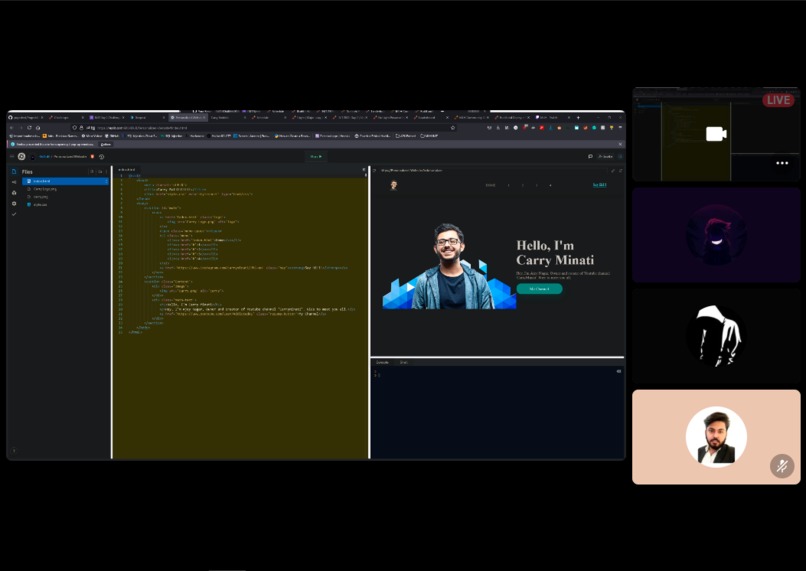 Personalized Website (CarryMinati) – screenshot 2