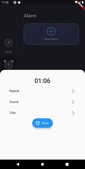 Create a Reminder Application – screenshot 4