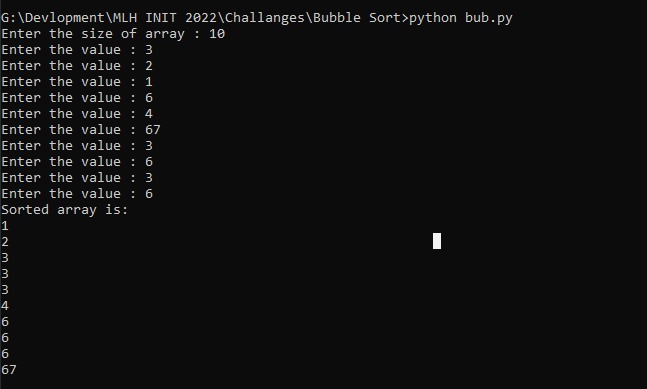 Bubble Sort – screenshot 1