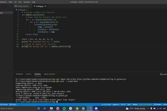 Write Code to Sort a List