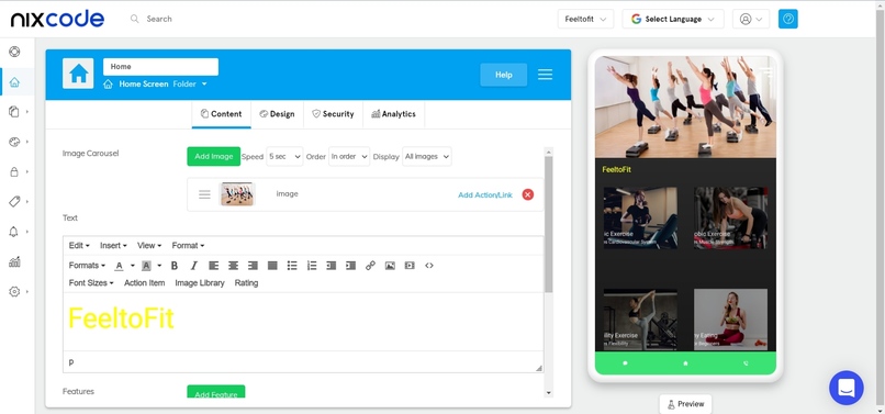 FeeltoFit – screenshot 1