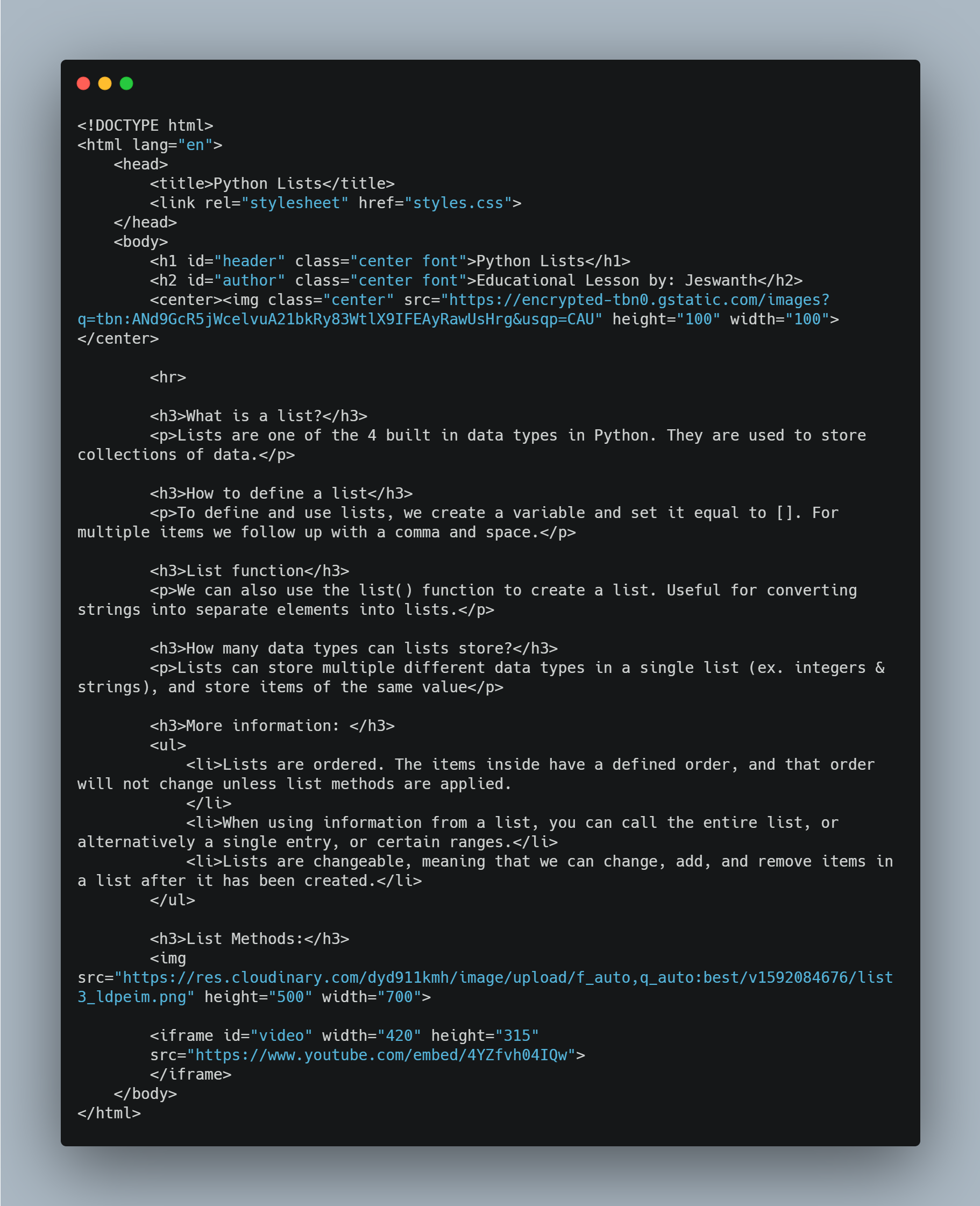 Create an educational Project | Devpost