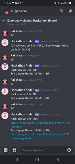 Hackathon Finder – screenshot 1