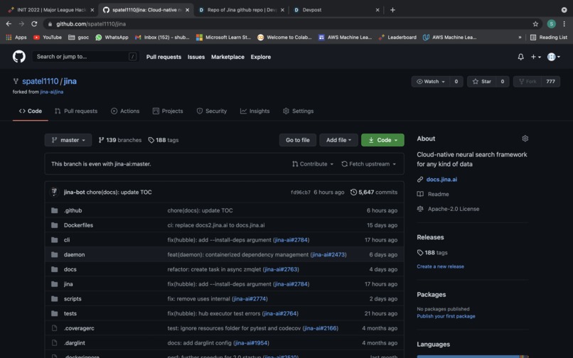 Repo of jina – screenshot 1