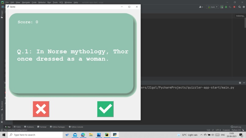 GUI- CARD QUIZ – screenshot 1