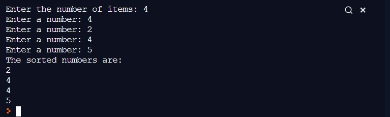 Bubble Sort – screenshot 1