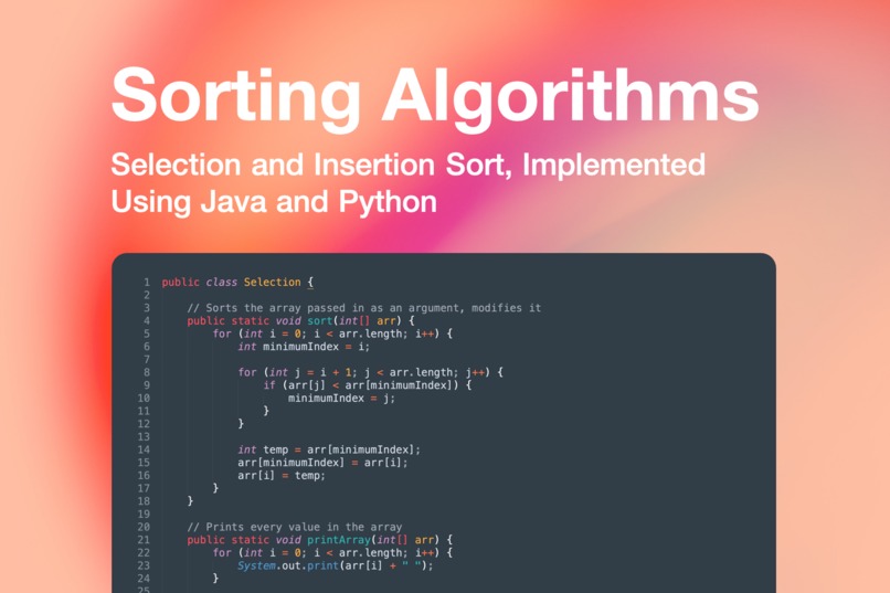 Sorting Algorithms – screenshot 1