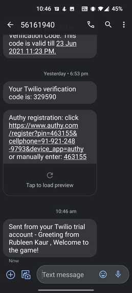 Twilio Game  – screenshot 1