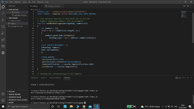 Twilio Game  – screenshot 3