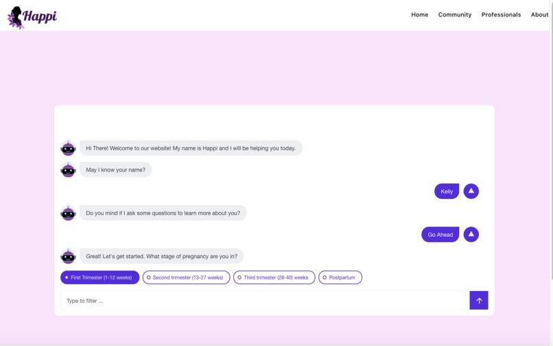 Happi-The chatbot app – screenshot 2