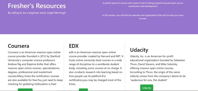 Fresher's Resources – screenshot 1