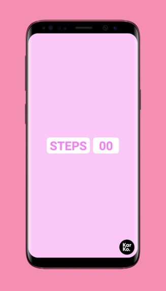 Steps tracking app – screenshot 1