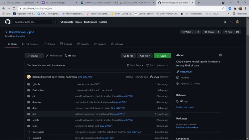 Jina repo – screenshot 1