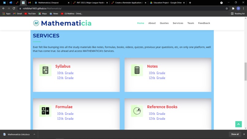 Education project – screenshot 1