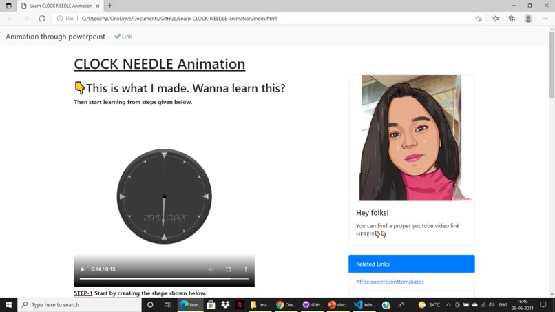 Learn CLOCK - NEEDLE animation – screenshot 1