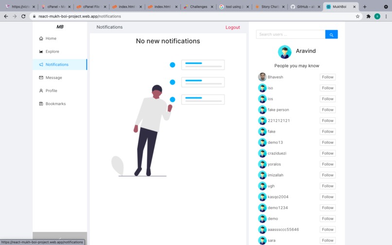 SOCIALMEDIA APPLICATION – screenshot 2