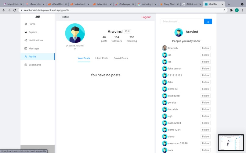 SOCIALMEDIA APPLICATION – screenshot 3