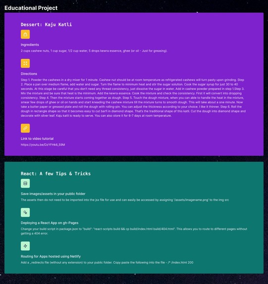 Educational Project – screenshot 1