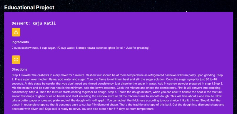 Educational Project – screenshot 2
