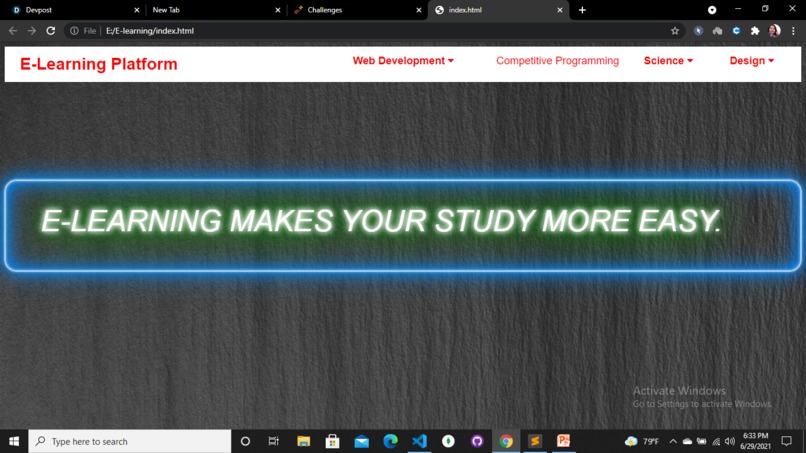 E-Learning platform – screenshot 7