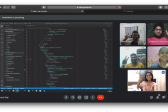 Programming session with another hackers