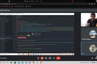 Paired programming session 