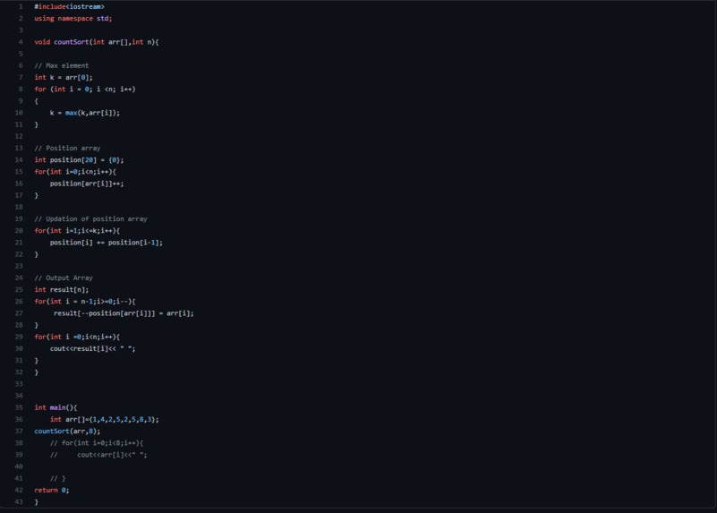Sorting Code – screenshot 1
